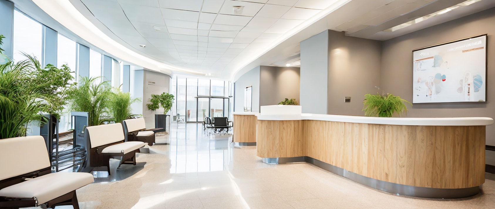 歯医者の待合室の写真